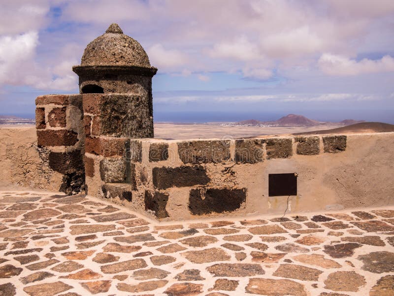 Świętego Barbara kasztel w Lanzarote. obraz stock Świętego Barbara kasztel w Lanzarote. obraz stock