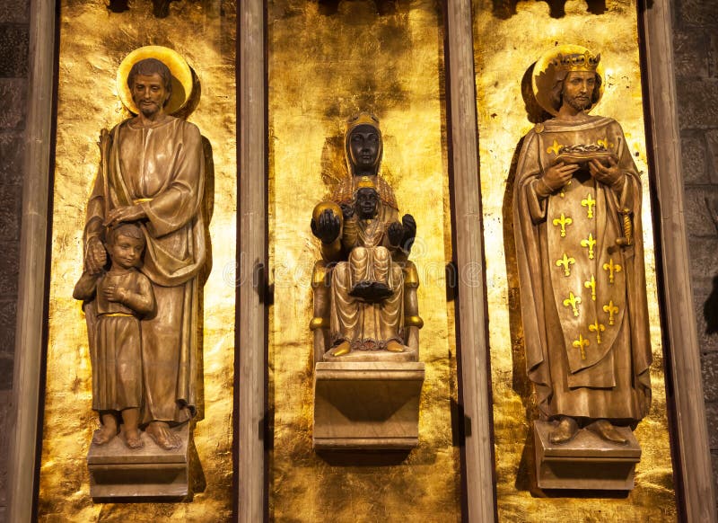 Świętego Roc Pere Regalat, Czarny Madonna Barcelona obrazy royalty free Świętego Roc Pere Regalat, Czarny Madonna Barcelona obrazy royalty free