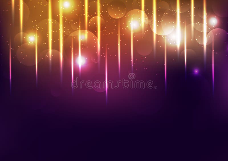 Celebration gold light, shiny festival, explosion glowing confetti fall, dust particles abstract background vector illustration. Celebration gold light, shiny festival, explosion glowing confetti fall, dust particles abstract background vector illustration