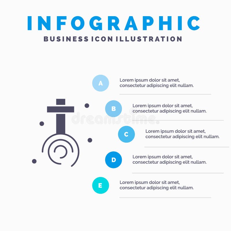 Świętowanie, chrześcijanin, krzyż, Wielkanocny Stały ikony Infographics 5 kroków prezentacji tło ilustracja wektor Świętowanie, chrześcijanin, krzyż, Wielkanocny Stały ikony Infographics 5 kroków prezentacji tło ilustracja wektor
