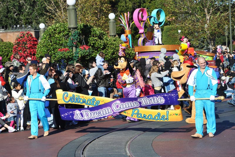 A Dream Come True Celebrate Parade in Disney World Orlando, Florida, USA. A Dream Come True Celebrate Parade in Disney World Orlando, Florida, USA