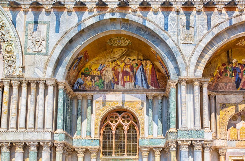 Święty Zaznacza bazylikę & x28; Bazylika Di San Marco& x29; , katedra Wenecja obraz royalty free Święty Zaznacza bazylikę & x28; Bazylika Di San Marco& x29; , katedra Wenecja obraz royalty free