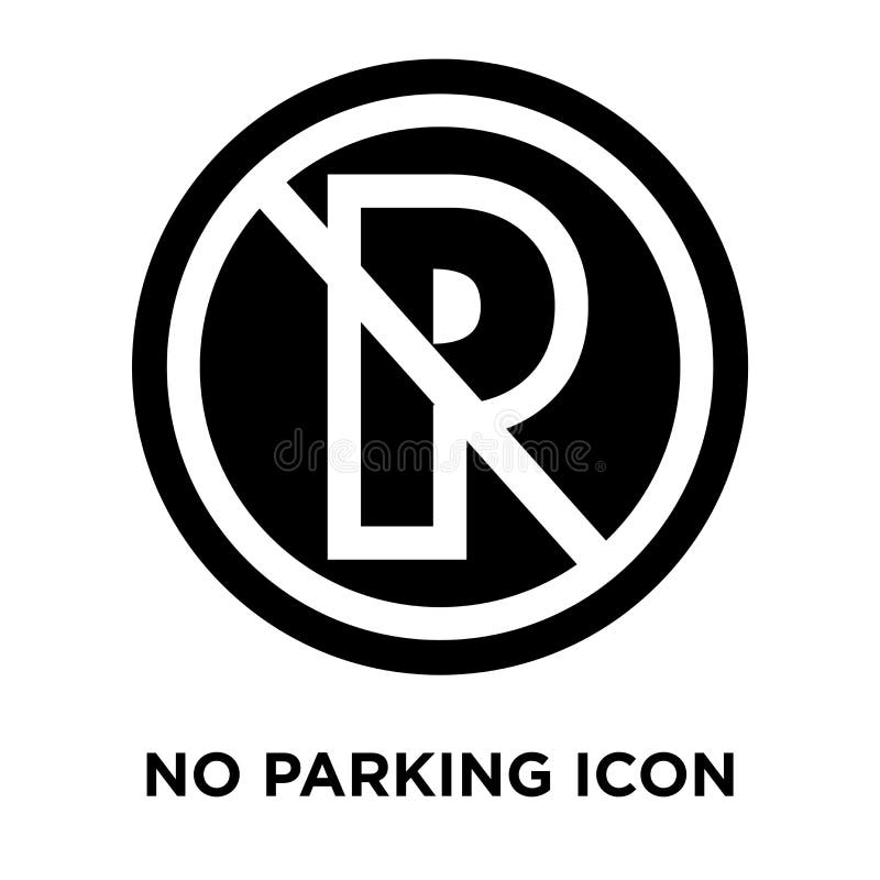 Żadny parking ikony wektor odizolowywający na białym tle, loga concep ilustracja wektor Żadny parking ikony wektor odizolowywający na białym tle, loga concep ilustracja wektor