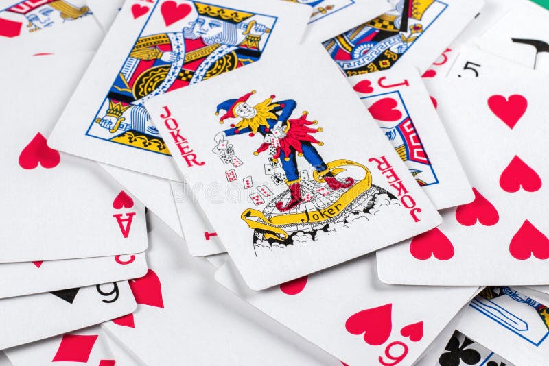 żartowniś z gry w tło karty zdjęcie royalty free