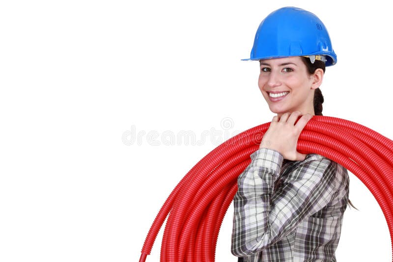 Żeński hydraulika przewożenia wąż elastyczny obraz royalty free Żeński hydraulika przewożenia wąż elastyczny obraz royalty free