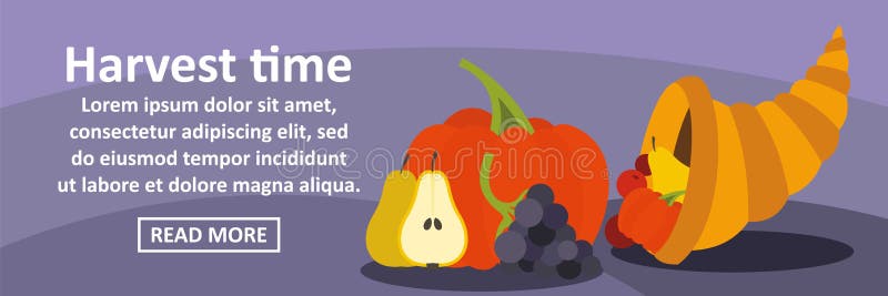 Żniwo czasu sztandaru horyzontalny pojęcie ilustracja wektor Żniwo czasu sztandaru horyzontalny pojęcie ilustracja wektor