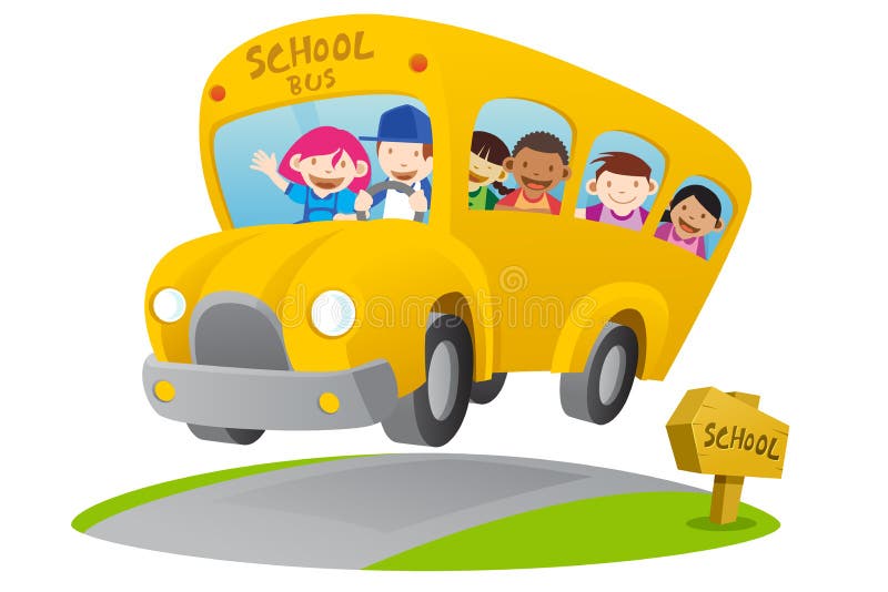 Żółty autobus szkolny ilustracja wektor Żółty autobus szkolny ilustracja wektor