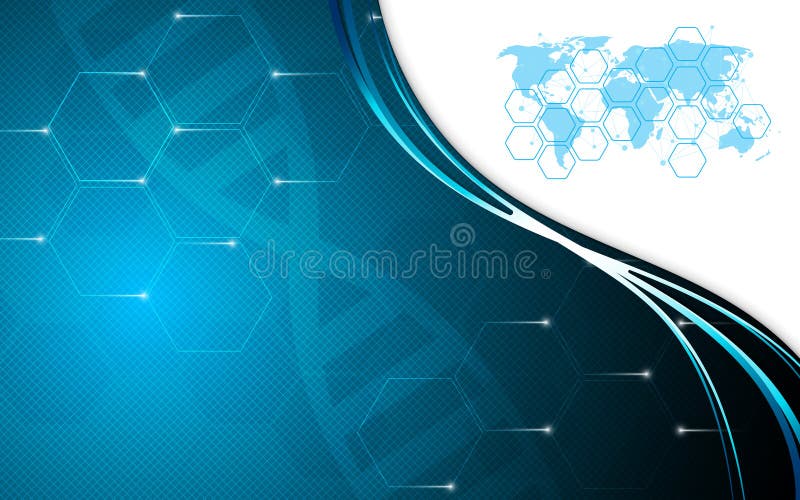 șablon concept de inovație în domeniul științei de fundal vectorial vector illustration