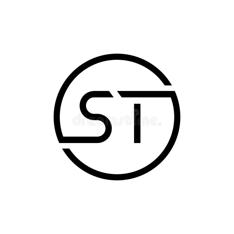 șablon de proiectare siglă circulară inițială pentru sigla literei inițiale. design pentru sigla scrisorii abstracte royalty free illustration