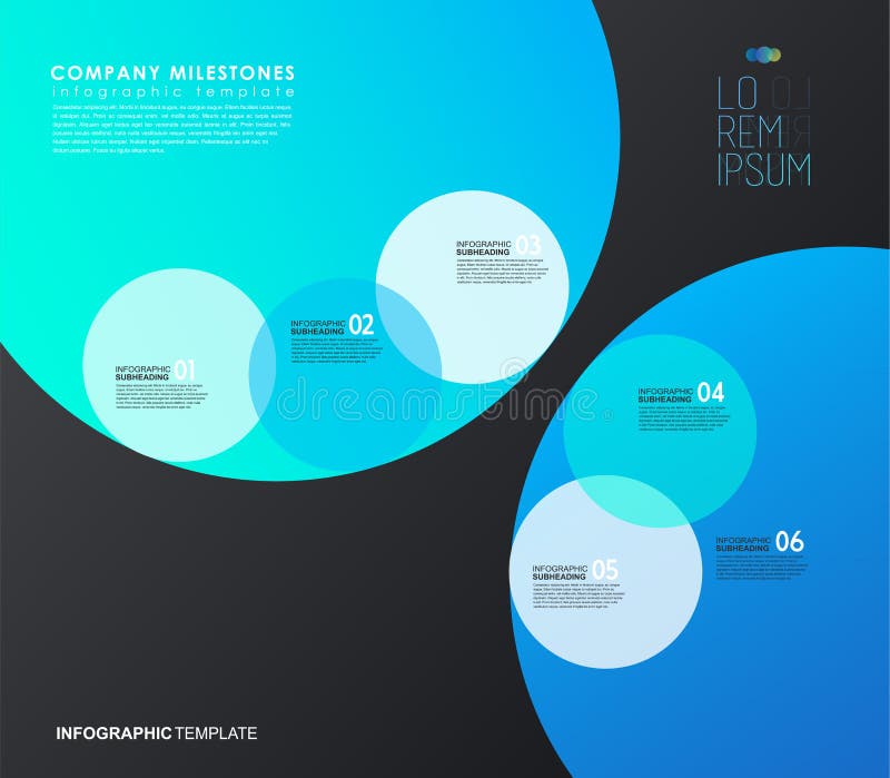 șablon infografic cu cinci forme și pictograme colorate. vector illustration