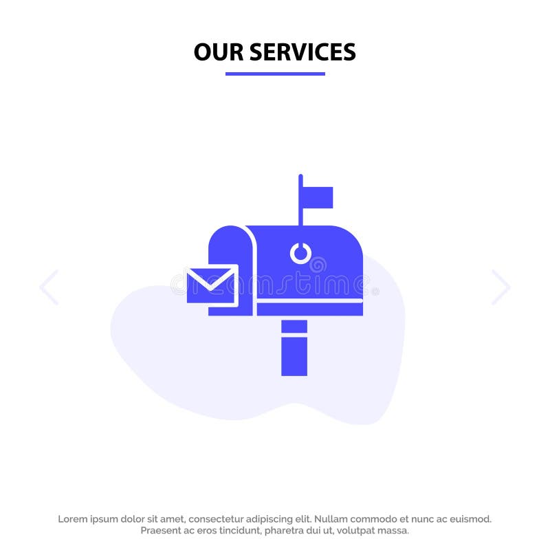șablonul pentru cartea poștală poștală poștală poștală poștală poștală poștală poștală poștală pentru firme web solide glif vector illustration