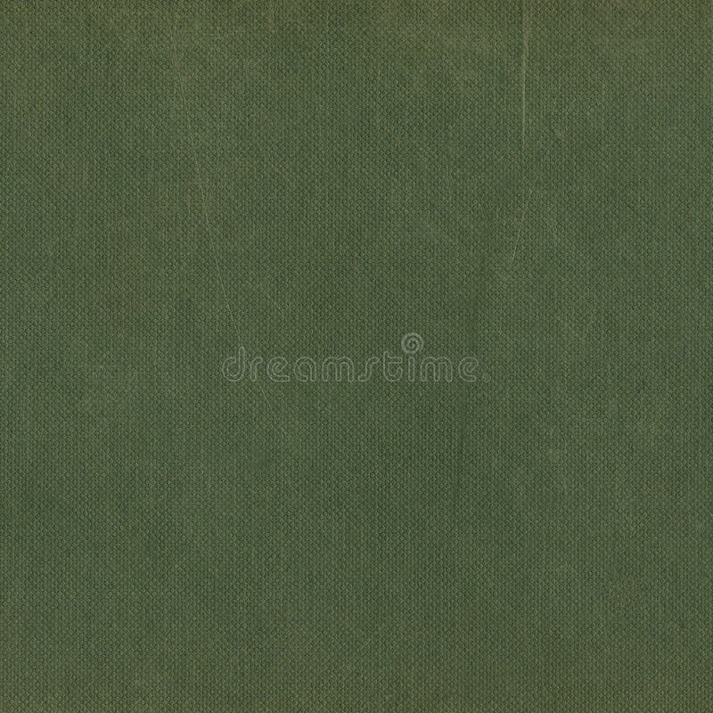 țesătura de bumbac verde-măsliniu închis, din bumbac verde-calico, se uită la textura pastei de fibre rustice palide de culoare în royalty free stock photo