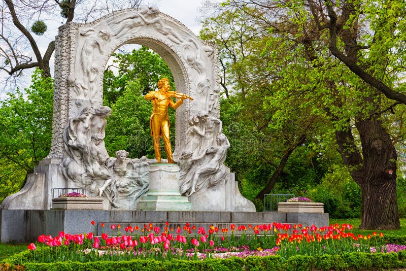 άγαλμα strauss Βιέννη του Johann στοκ εικόνες άγαλμα strauss Βιέννη του Johann στοκ εικόνες