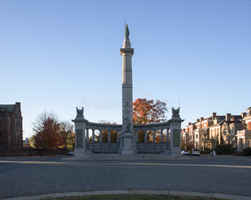 Large statue to Confederate President Jefferson Davis. Large statue to Confederate President Jefferson Davis