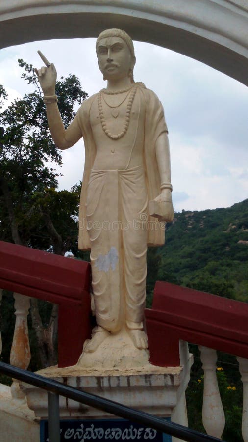 Statue of Annamacharya. He was a 15th-century Hindu saint and the earliest known Indian musician. Statue of Annamacharya. He was a 15th-century Hindu saint and the earliest known Indian musician.