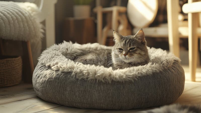 άνετο κατοικίδιο για γάτες εσωτερικό χώρο κατοικίδιο επίπλωση μοντέρνο σπίτι άνεση θέασης και στυλ συνδυασμένο απεικόνιση αποθεμάτων