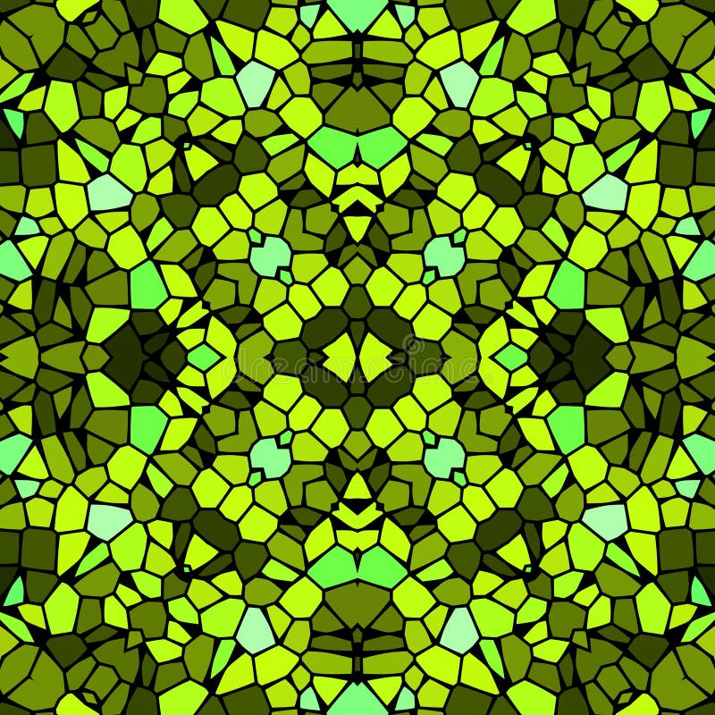 Άνευ ραφής kaleidoscopic σχέδιο κεραμιδιών μωσαϊκών κιτρινοπράσινο ελεύθερη απεικόνιση δικαιώματος Άνευ ραφής kaleidoscopic σχέδιο κεραμιδιών μωσαϊκών κιτρινοπράσινο ελεύθερη απεικόνιση δικαιώματος