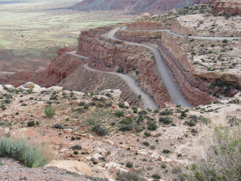 Άποψη Dugway Moki στοκ φωτογραφία