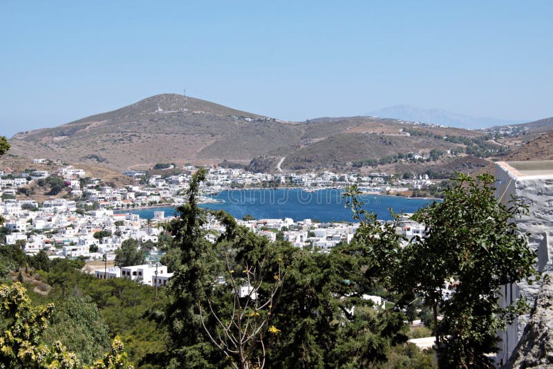 Άποψη του λιμένα του νησιού Patmos στοκ εικόνα με δικαίωμα ελεύθερης χρήσης Άποψη του λιμένα του νησιού Patmos στοκ εικόνα με δικαίωμα ελεύθερης χρήσης