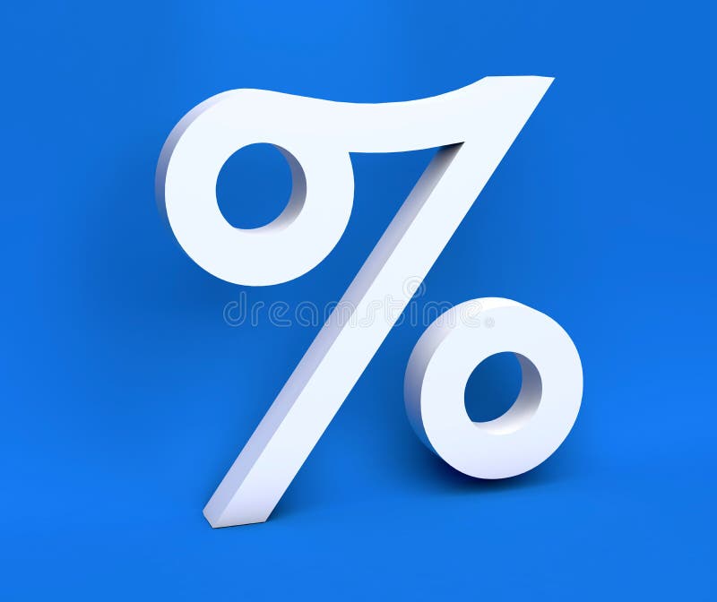 Άσπρα τοις εκατό “% “συμβόλων συμβόλων άσπρα σε ένα μπλε υπόβαθρο τρισδιάστατος δώστε ελεύθερη απεικόνιση δικαιώματος Άσπρα τοις εκατό “% “συμβόλων συμβόλων άσπρα σε ένα μπλε υπόβαθρο τρισδιάστατος δώστε ελεύθερη απεικόνιση δικαιώματος