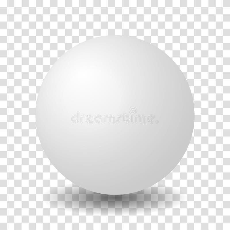 Isolated Sphere White 3D Vector Ball. Isolated Sphere White 3D Vector Ball