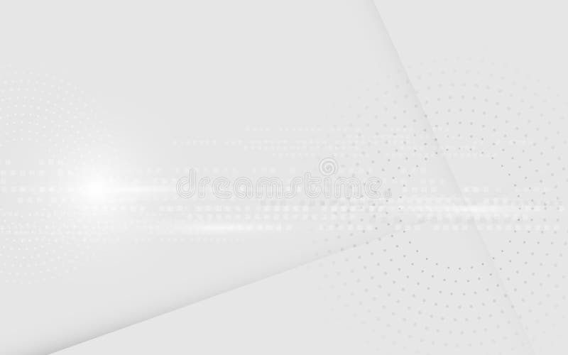 Άσπρο φουτουριστικό υπόβαθρο αφηρημένων σύγχρονος γεωμετρικό και τεχνολογίας ελεύθερη απεικόνιση δικαιώματος