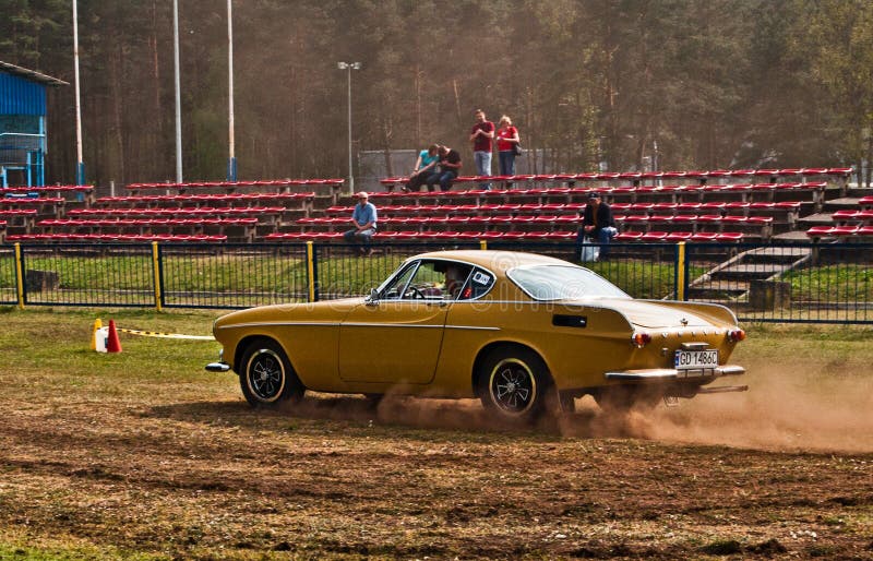 Έλεγχος ταχύτητας VOLVO P1800 στοκ εικόνες