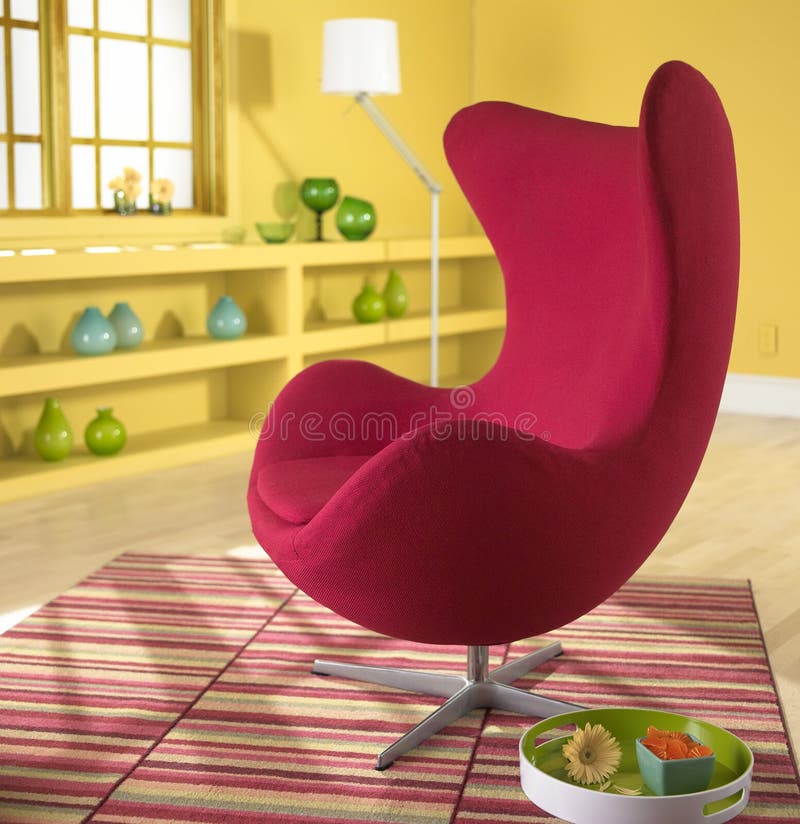 The egg chair is a 1950s design classic and a statement piece of furniture. The egg chair is a 1950s design classic and a statement piece of furniture.