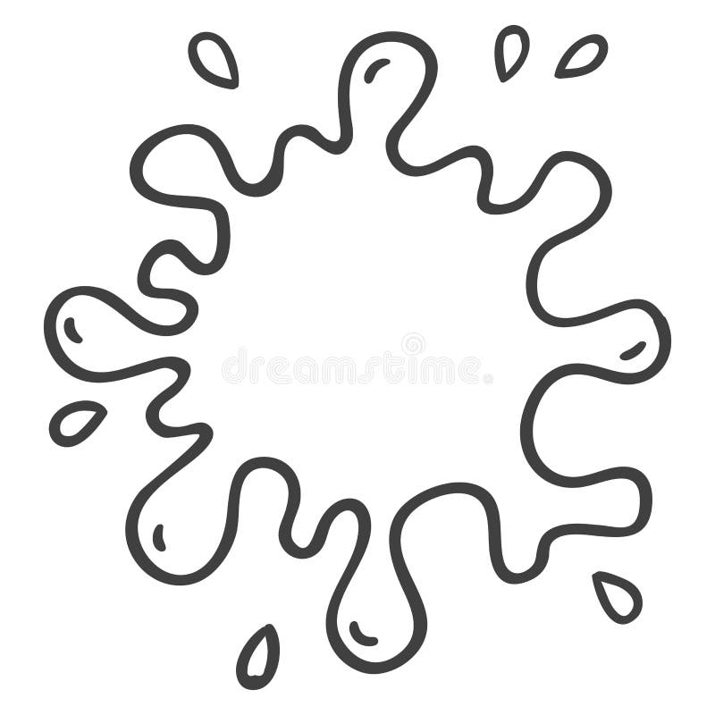 Έκρηξη ή αστέρι νερού που εκρήγνυται doodle διανυσματική απεικόνιση Έκρηξη ή αστέρι νερού που εκρήγνυται doodle διανυσματική απεικόνιση