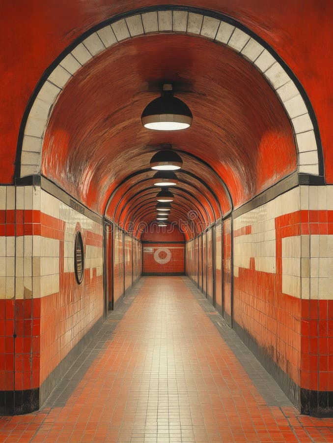 Ένα θέμα νοσταλγικής αφίσας του London Tube και καλλιτεχνικών ταξιδιών στοκ φωτογραφίες