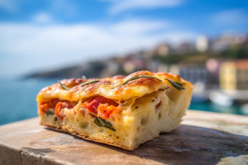 ένα κομμάτι φοκάκιας που επισημαίνει τον αμυδρό χρυσό φλοιό επιφανείας και το ψεκασμό του χονδροειδούς θαλασσίου άλατος και του δε ελεύθερη απεικόνιση δικαιώματος
