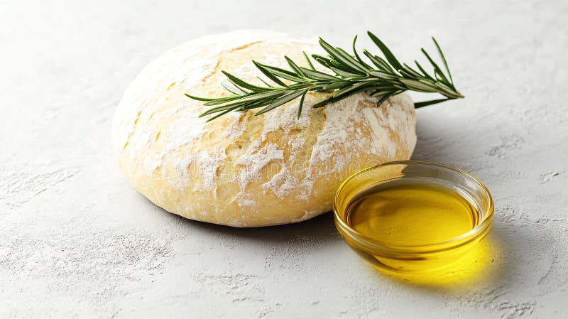 ένα ρολό ψωμιού με λίγο ροζέ και ένα μικρό μπολ ελιάς στοκ φωτογραφίες με δικαίωμα ελεύθερης χρήσης