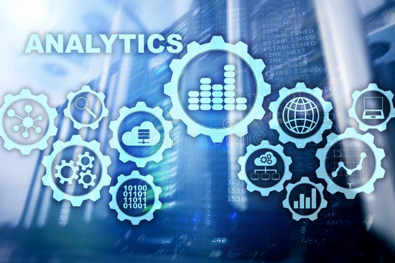 Έννοια Analytics τεχνολογίας στην εικονική οθόνη Τα μεγάλα στοιχεία με τα εικονίδια γραφικών παραστάσεων σε μια ψηφιακή οθόνη δια διανυσματική απεικόνιση Έννοια Analytics τεχνολογίας στην εικονική οθόνη Τα μεγάλα στοιχεία με τα εικονίδια γραφικών παραστάσεων σε μια ψηφιακή οθόνη δια διανυσματική απεικόνιση