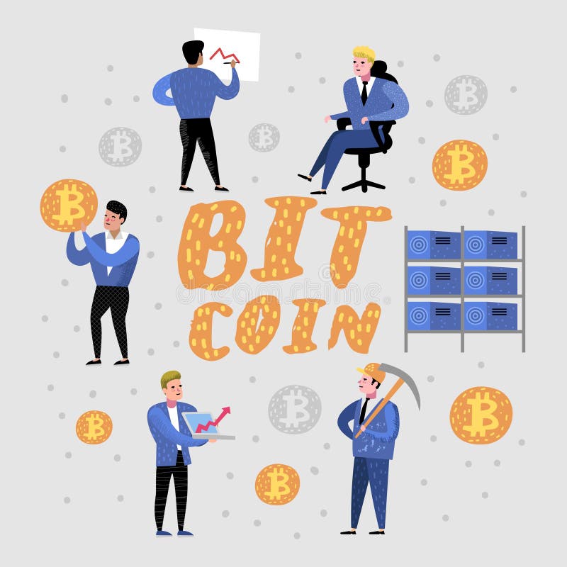 Έννοια Bitcoin με τους χαρακτήρες κινουμένων σχεδίων Crypto εικονικά χρήματα νομίσματος Μεταλλεία Bitcoin, ηλεκτρονική χρηματοδότ ελεύθερη απεικόνιση δικαιώματος Έννοια Bitcoin με τους χαρακτήρες κινουμένων σχεδίων Crypto εικονικά χρήματα νομίσματος Μεταλλεία Bitcoin, ηλεκτρονική χρηματοδότ ελεύθερη απεικόνιση δικαιώματος