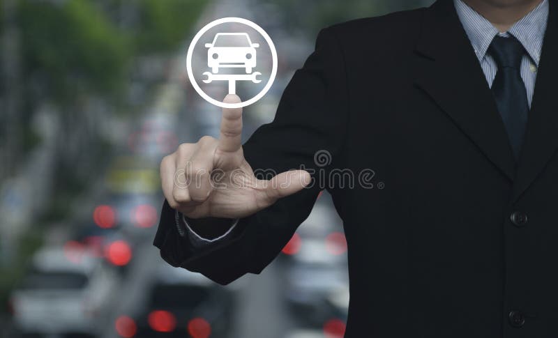 Έννοια αυτοκινήτων επιχειρησιακής επισκευής στοκ εικόνες