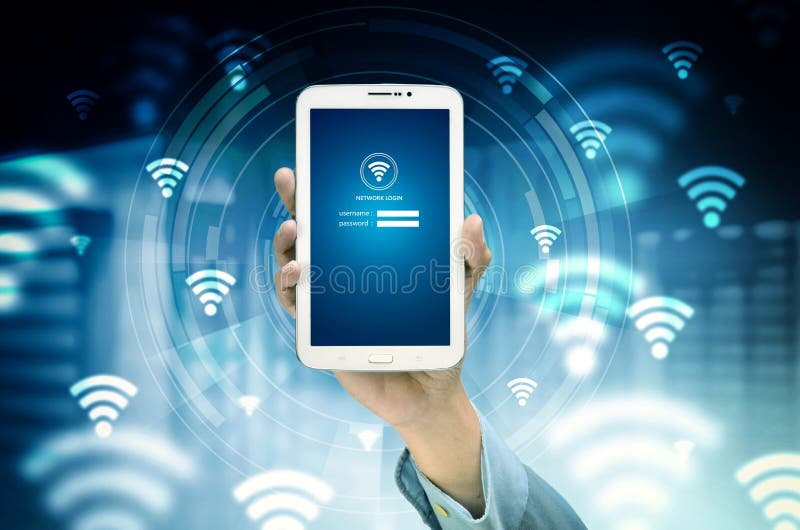 Έννοια Διαδικτύου Wifi στοκ φωτογραφίες με δικαίωμα ελεύθερης χρήσης