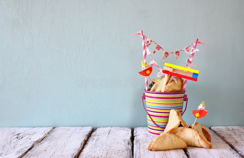 Έννοια εορτασμού Purim (εβραϊκές διακοπές καρναβαλιού) Εκλεκτική εστίαση στοκ εικόνες με δικαίωμα ελεύθερης χρήσης