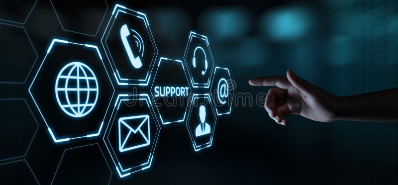 Technical Support Center Customer Service Internet Business Technology Concept. Technical Support Center Customer Service Internet Business Technology Concept.