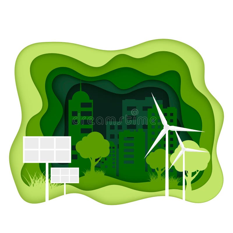 Έννοια οικοσυστήματος Πόλη Eco με τη καθαρή ενέργεια Έμβλημα οικολογίας περικοπών εγγράφου Creen Ημέρα παγκόσμιου Environmant ελεύθερη απεικόνιση δικαιώματος Έννοια οικοσυστήματος Πόλη Eco με τη καθαρή ενέργεια Έμβλημα οικολογίας περικοπών εγγράφου Creen Ημέρα παγκόσμιου Environmant ελεύθερη απεικόνιση δικαιώματος