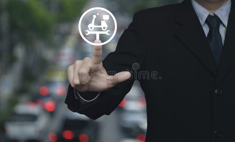 Έννοια υπηρεσιών μοτοσικλετών επιχειρησιακής επισκευής στοκ φωτογραφία με δικαίωμα ελεύθερης χρήσης