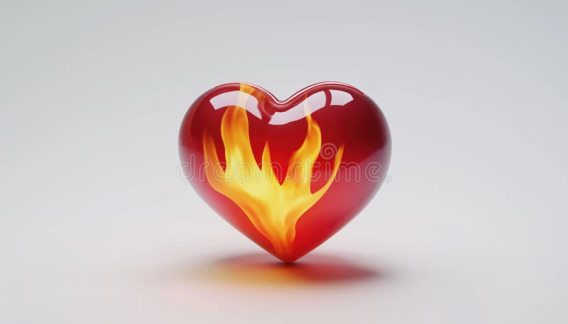 έντονα emoji κόκκινης καρδιάς σε λευκό φόντο διανυσματική απεικόνιση