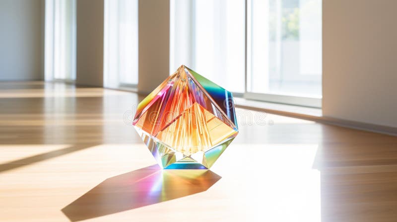 έντονη διάθλαση prism : αποτύπωση χρωμάτων σε κρυστάλλους απεικόνιση αποθεμάτων