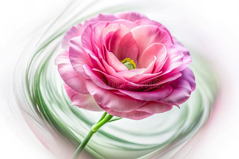 Έξοχο ροζ άνθος Eustoma Απαλή εστίαση Εορτασμός των ελατηρίων Λεπτή ομορφιά ελεύθερη απεικόνιση δικαιώματος