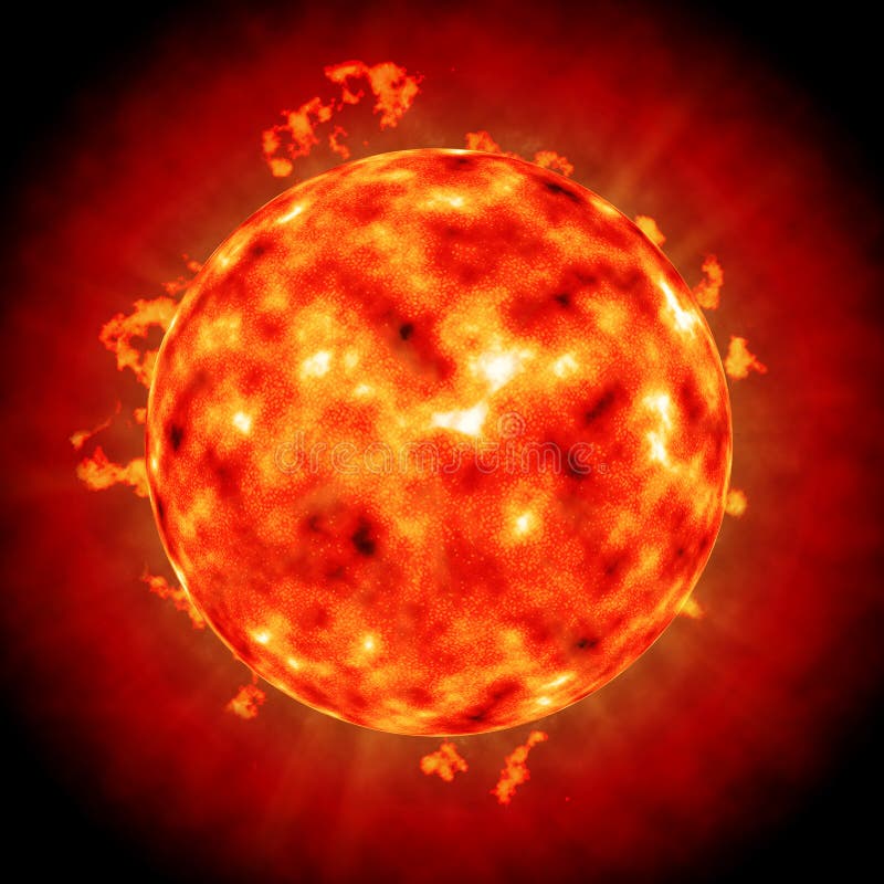 Sun (disc, corona and prominence) viewed in hydrogen-alfa rays (digital). Sun (disc, corona and prominence) viewed in hydrogen-alfa rays (digital)