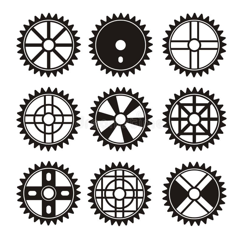 Bicycle sprocket, suitable for illustrations. Bicycle sprocket, suitable for illustrations