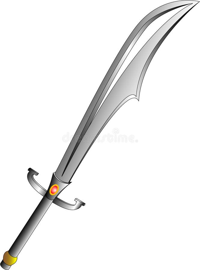 Sword of wind isolated on white illustration. Sword of wind isolated on white illustration