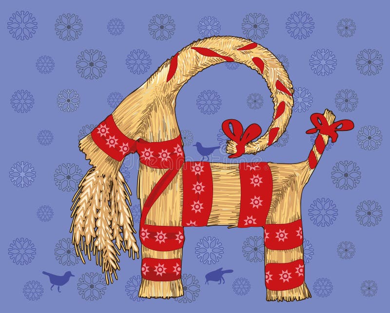 Αίγα Yule διανυσματική απεικόνιση Αίγα Yule διανυσματική απεικόνιση