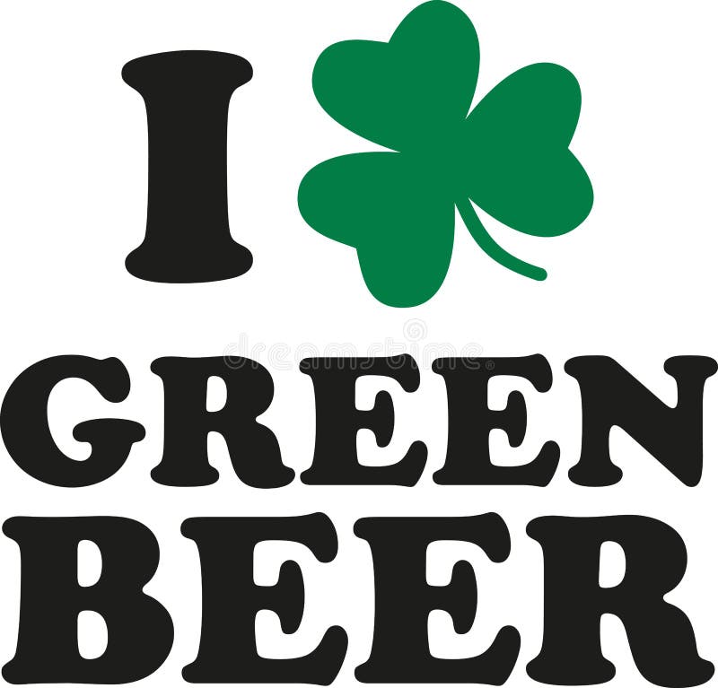 Αγαπώ την πράσινη μπύρα με το τριφύλλι