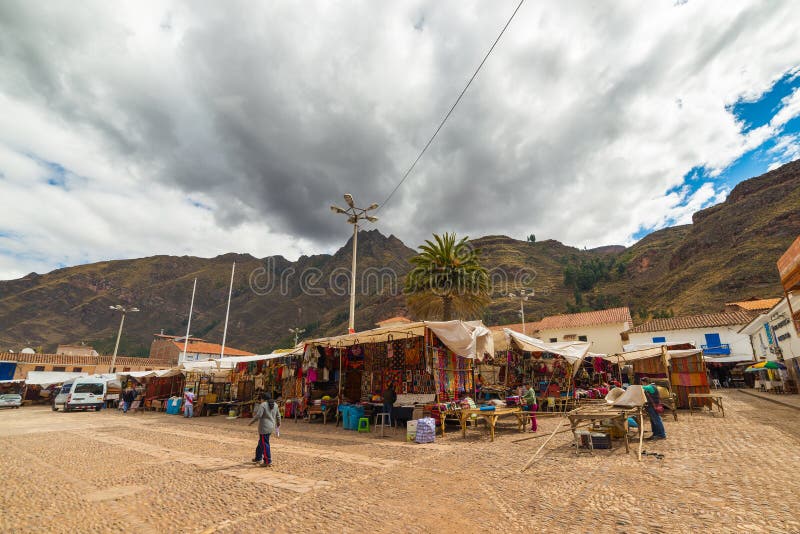 Αγορά της Κυριακής σε Pisac, περιοχή Cusco, του Περού στοκ εικόνες Αγορά της Κυριακής σε Pisac, περιοχή Cusco, του Περού στοκ εικόνες