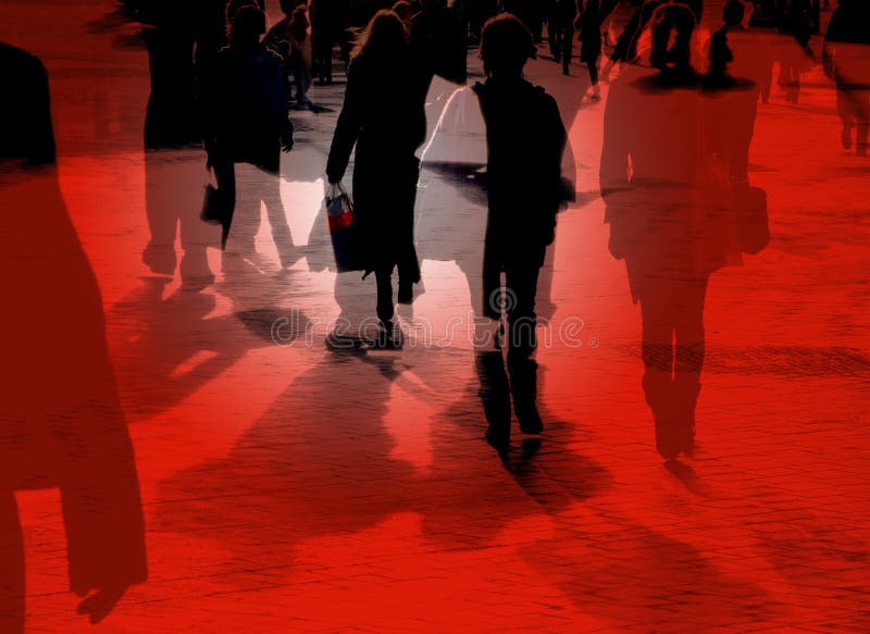 Αγοραστές πόλεων απεικόνιση αποθεμάτων Αγοραστές πόλεων απεικόνιση αποθεμάτων